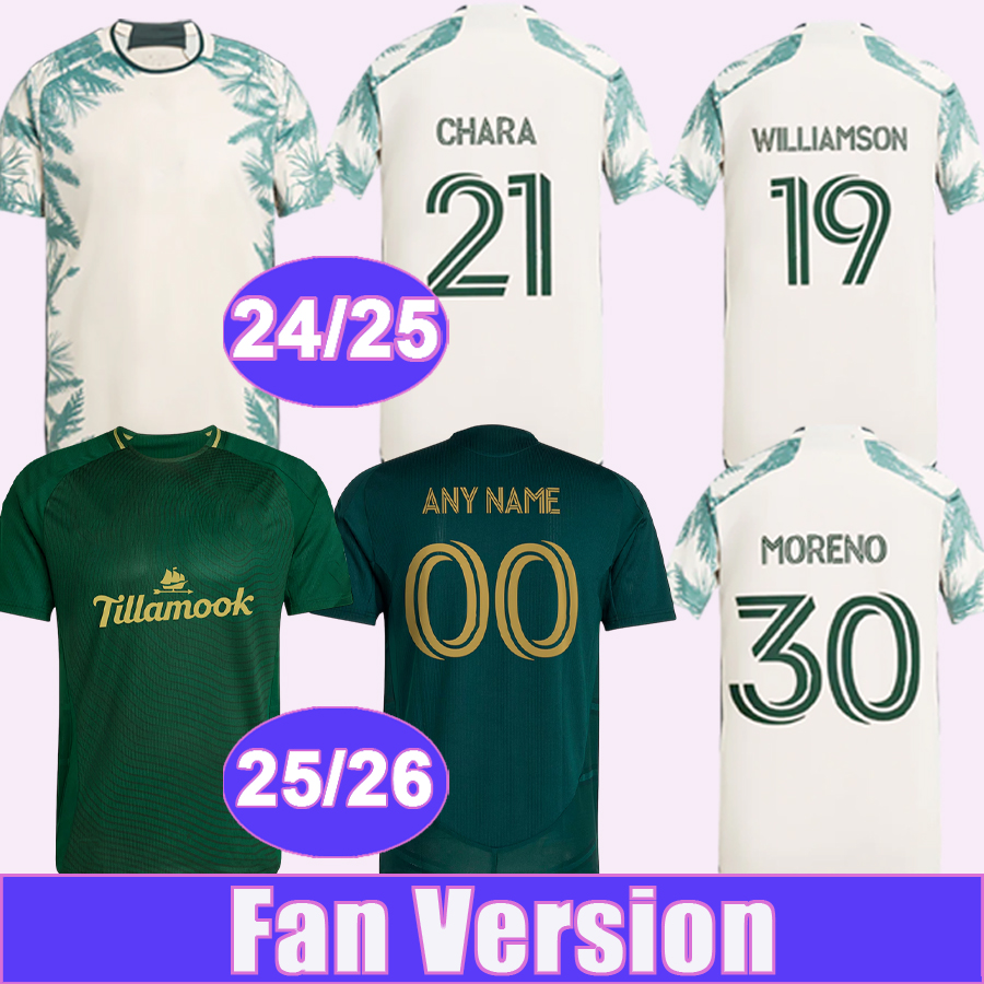 24 25 26 Portland Timbers Mens Soccer Jerseys MORA ANTONY RODRIGUEZ MCGRAW SURMAN CHARA AYALA MORENO Home Away Football Shirt Short Sleeve Uniforms