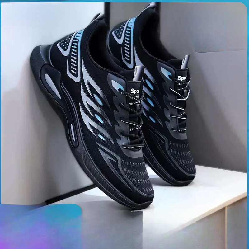 2025 New Male Designer Fashion Trend Mesh Sports and Leisure Shoes for Students Soft soled Comfortable Men's Running Shoes