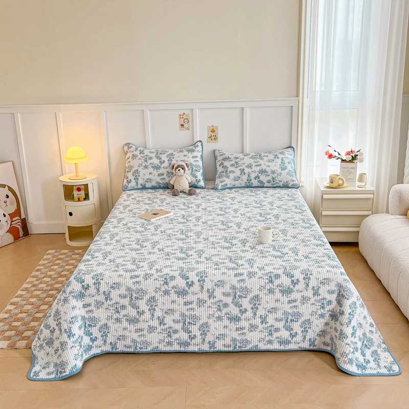 Skin-friendly Bed Cover Printed Bedspread Double Side Design Blanket He Bedsheet Soft Bedspreads cubrecama (No lowcase) Y250313