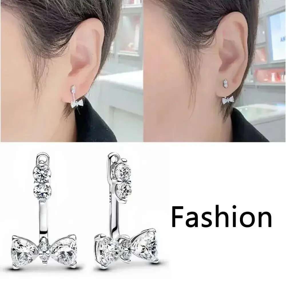 2025 Fashionable Girl Style 925 Sterling Silver Sweet And Romantic Bow&Flower&Heart Earrings Cute Gift Jewelry High Quality