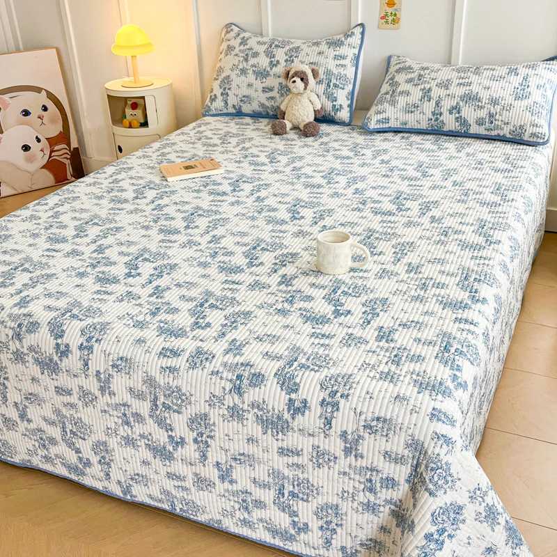 Skin-friendly Bed Cover Printed Bedspread Double Side Design Blanket He Bedsheet Soft Bedspreads cubrecama (No lowcase) Y250313