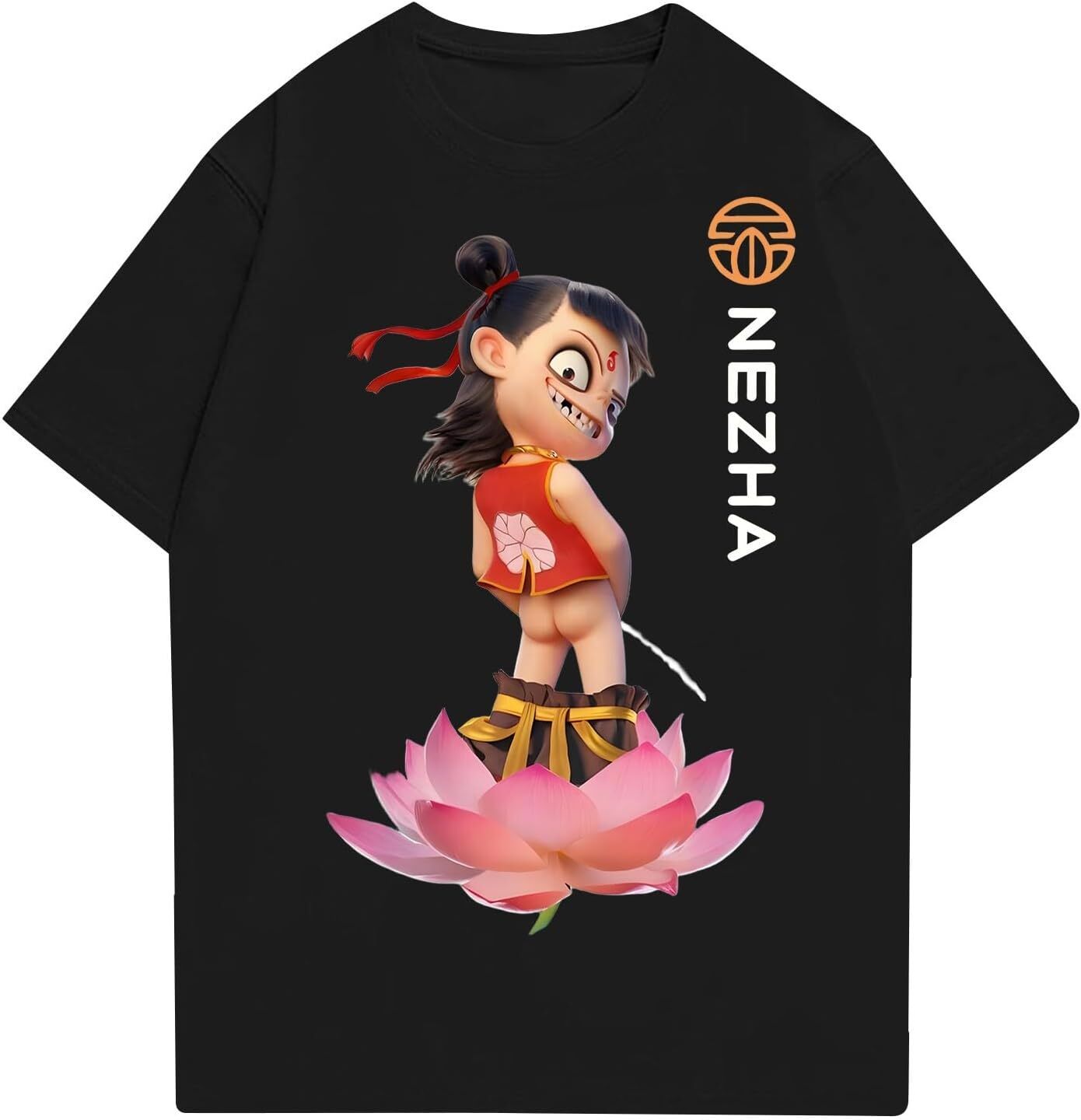 Mens T shirt Ne Zha Movie T Shirt 3D Anime Printed Unisex Nezha Graphic Tee for Men Women Round Neck Short Sleeve Casual Blouses tee Casual tops summe