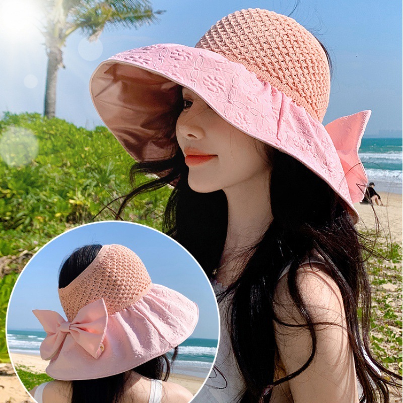 Black rubber sunshade and hat women, UV protection for summer, face covering sun hat, trendy large brim, fisherman's empty top baseball cap