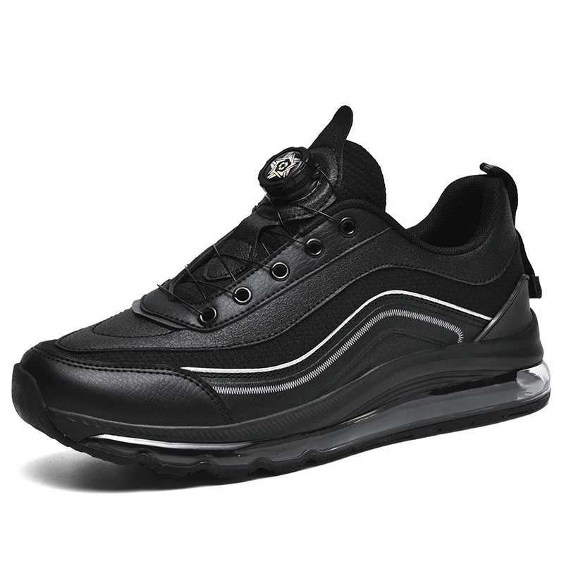 Leather Mens Cushioning Running Shoes for Men Big Size Waterproof Jogging Sports Shoes Non-slip Gym Sneakers Men Walking Shoes Z250411