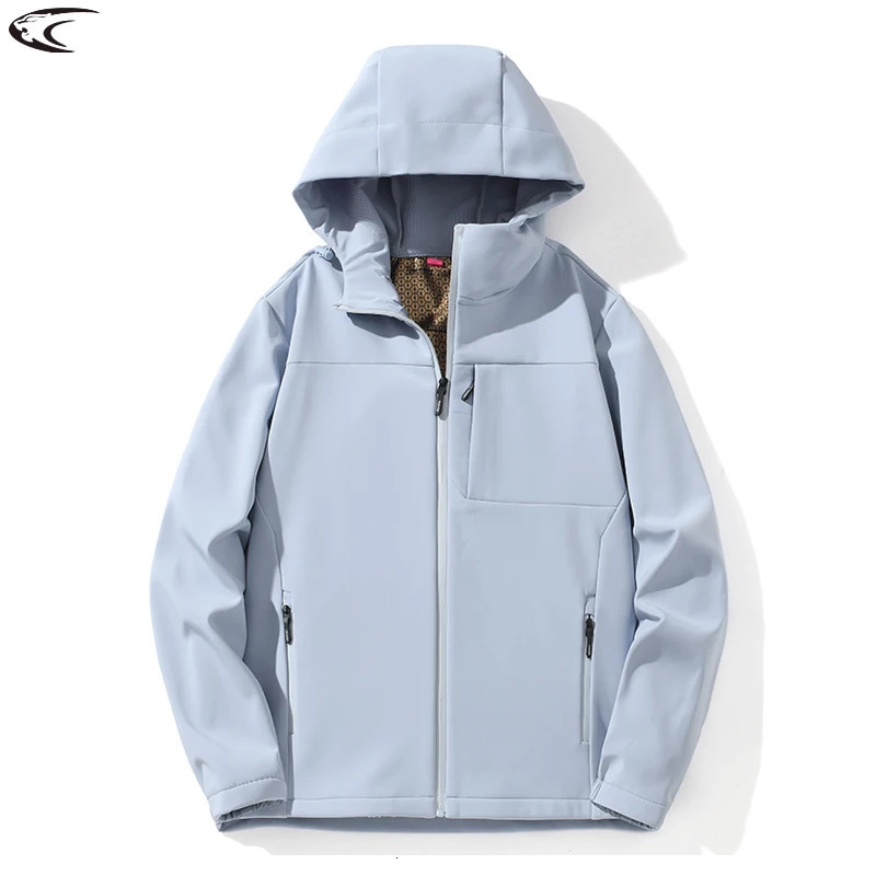 LNGXO Womens Winter Warm Wool Jacket Waterproof and Windproof Soft Shell Used for Hiking Climbing Outdoor Coat 250313