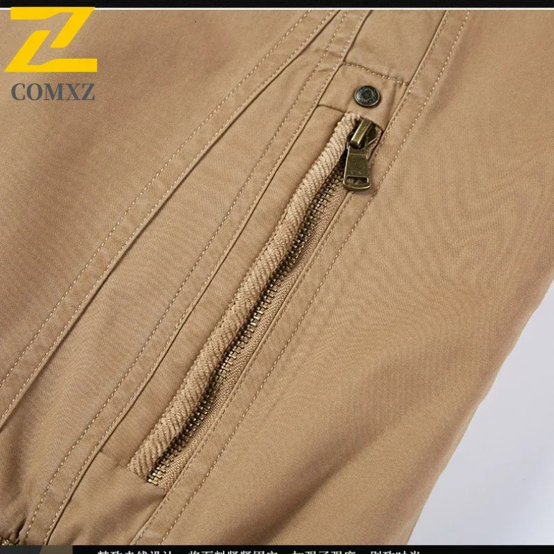 Mens jacket fashion retro pure cotton doublesided 2wear autumn casual business comfortable windproof 250313