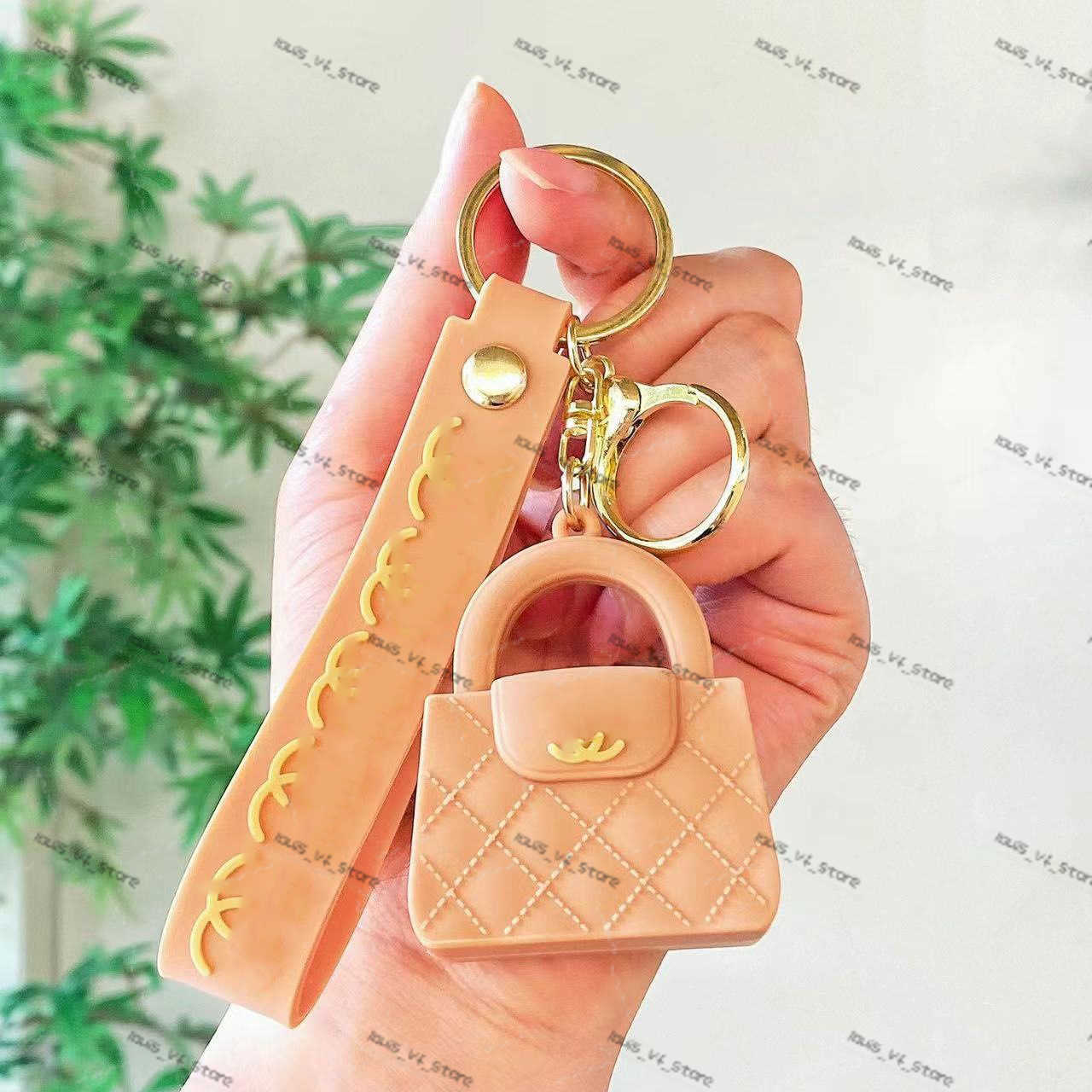 Key Rings simulation keychain mini bag pendant womens car keychain small gift H250313 K0JM