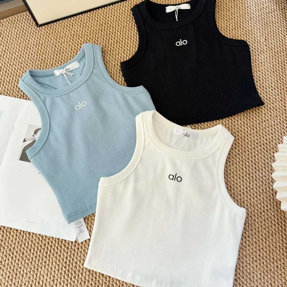 Active Shirts Tees cotton elastic ribbed Womens Tops fashion 3D Sile Ts Tanks Casual Comfortable Fashionable Womens Clothing for ladies Y250312YQ1L