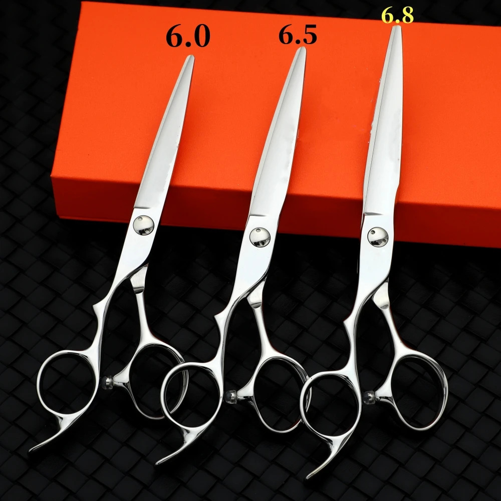 Professional left-handed scissors Barber texture thinning shears 440C 6-6.5-6.8inch Hair cutting tools 250312