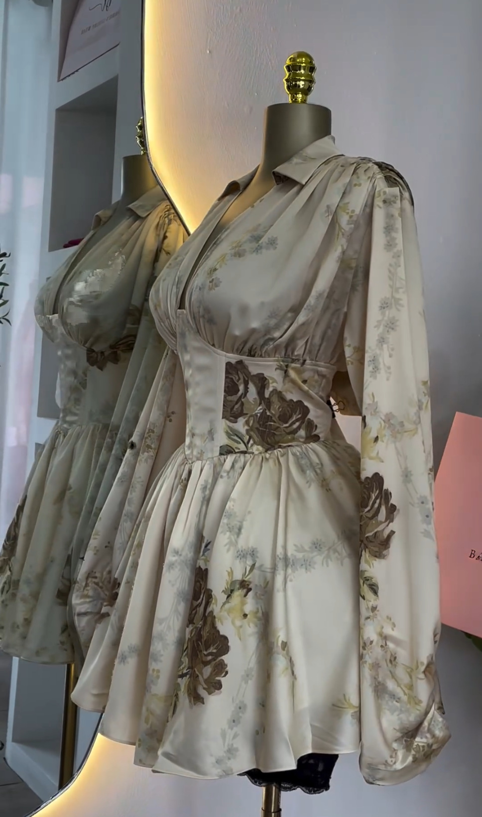 Casual Dresses Celmia Women Evening Fashion Sexy Backless Satin Party Flare Sleeve Stand Collar Short Robes Chic Vestidos