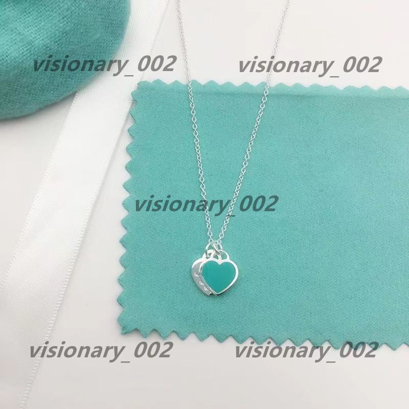 2025 Pendant Necklaces Heart Womens Necklace Designer Jewellery Chains Pendant Stainless Steel Charm anniversary Gift Gold Pla tiffamy tiffanyx tiffanys K60S