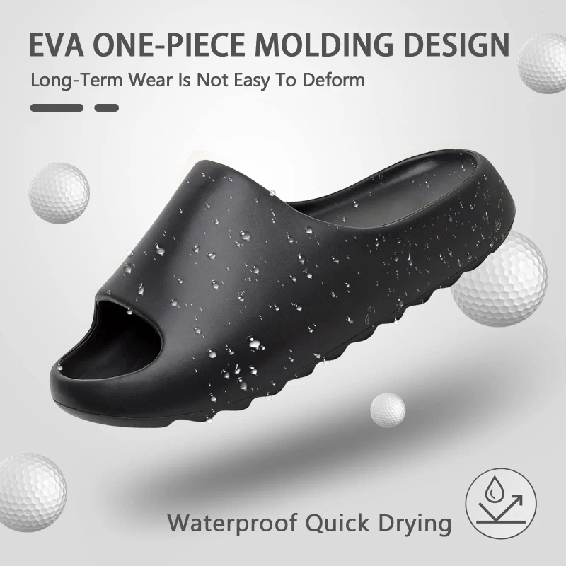 Slippers Bebealy Unisex Slides For Women And MenEVA Comfort Super Soft Quick Shower Cloud Summer Sandals Adult Couple