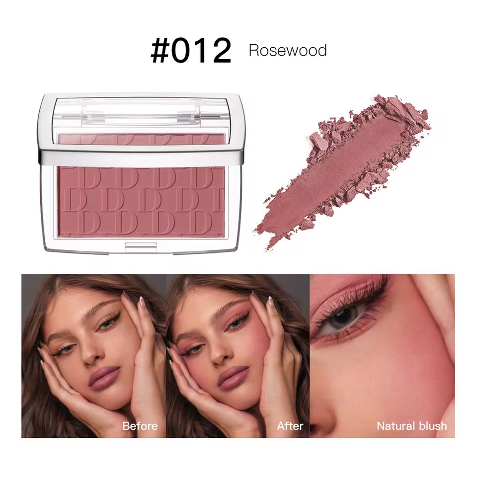 Blush Matte Natural Cheek Tint Brighten Face Waterproof Face Contouring Cosmetics Blush Powder Soft Female Makeup For Cheeks