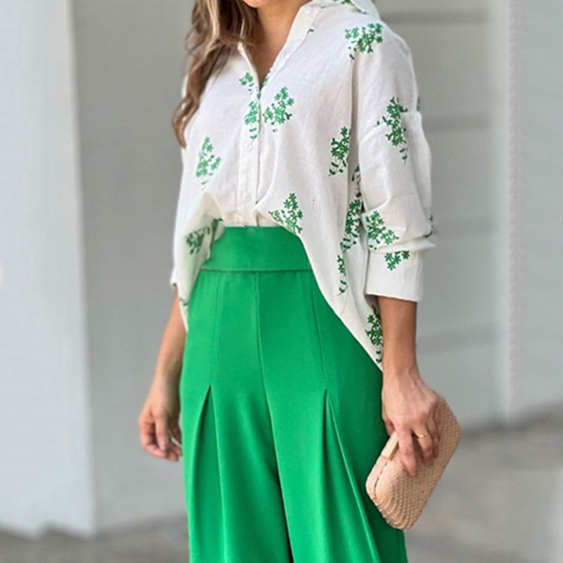 2025 Spring New V-Neck Simple Long Sleeved Top, Vest Pants, Temperament Commuter Set For Women