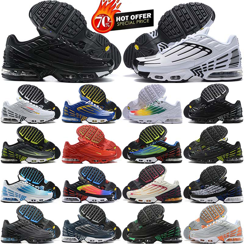 Designer Tn Plus 3 Running Shoes Tuned Tn3 Trainers Bred Grey Mesh Black Red White Sports Sneakers Laser Blue Mens Womens Atlanta Terrascape 39-46