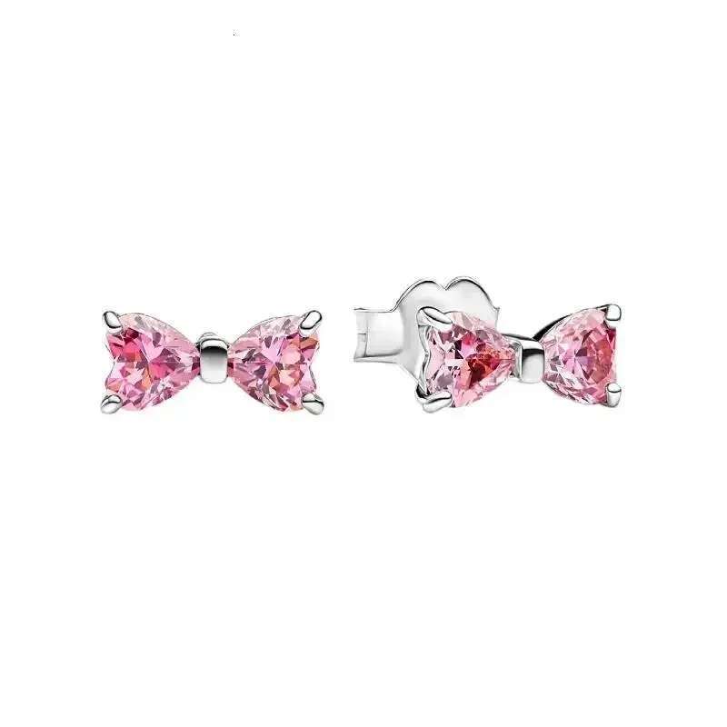 2025 Fashionable Girl Style 925 Sterling Silver Sweet And Romantic Bow&Flower&Heart Earrings Cute Gift Jewelry High Quality