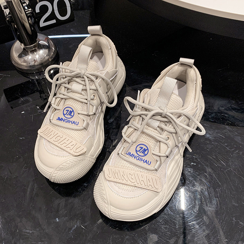 25 Women s Board Shoes Spring And Autumn New Fashion Designer Trendy Breathable White Shoes Thick Bottom Lightweight Multi Functional Leisure Sports R