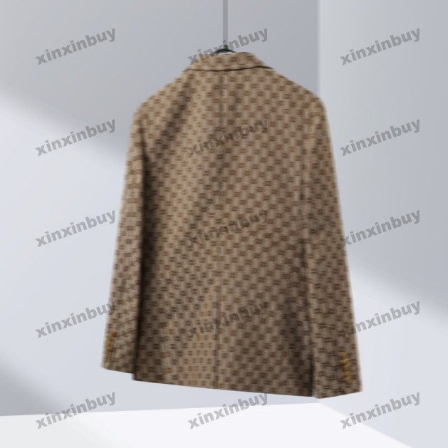 xinxinbuy Men designer Coat Jacket letter flowers jacquard fabric material paris sets denim pockets top quality long sleeves women blue khaki yellow black S-5XL