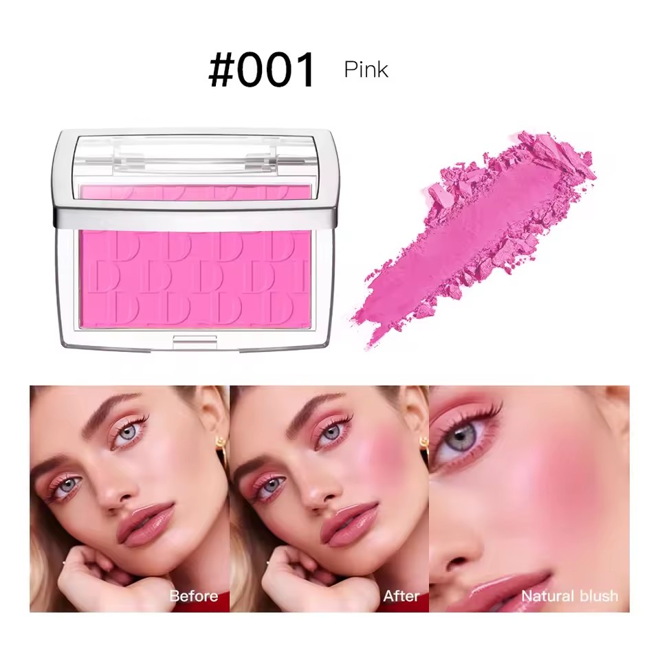 Blush Matte Natural Cheek Tint Brighten Face Waterproof Face Contouring Cosmetics Blush Powder Soft Female Makeup For Cheeks