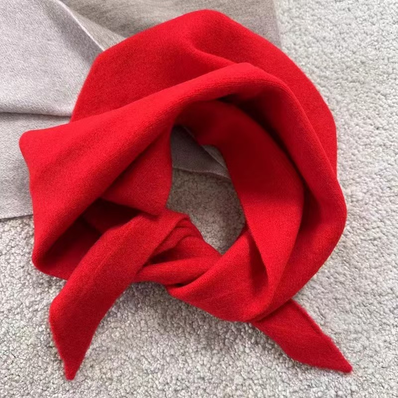 K116 Treasure item small scarf autumn and winter containing wool soft and waxy multi-purpose scarf collar small scarf to reduce age and versatile tria