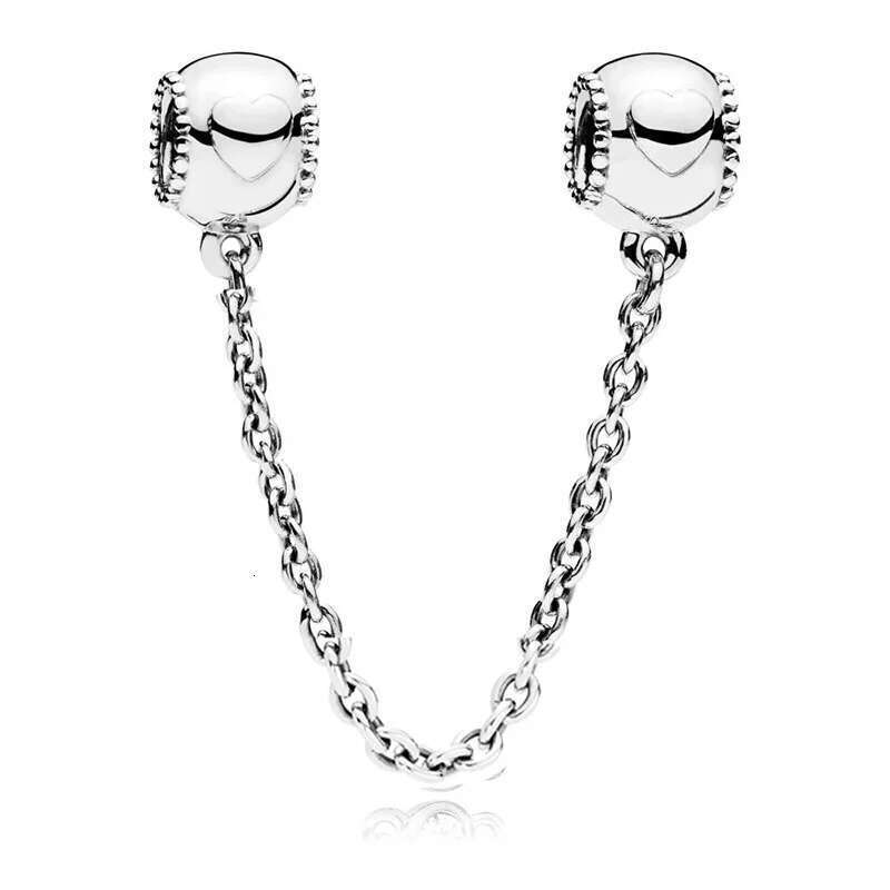 Classic 925 Sterling Silver Love Butterfly Daisy Safety Chain Beads Suitable For Ladies DIY Bracelet Gift Jewelry Charm