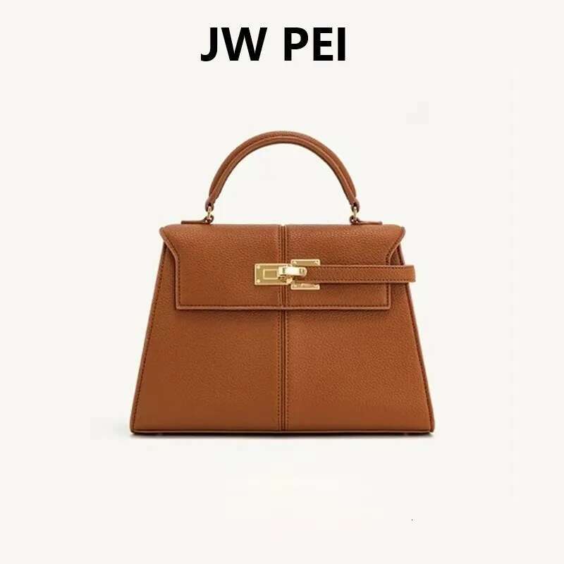 JW PEI Women's Trapezoidal Large Capacity Kelly Bag, High-End Handbag, Diagonal Cross