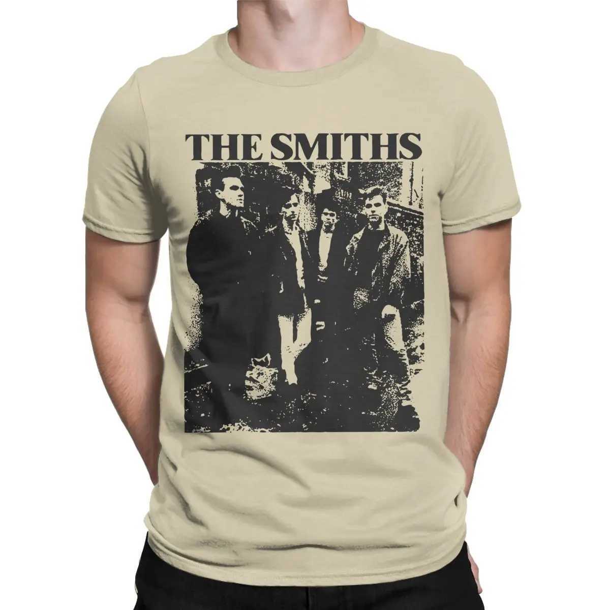 The Smiths Vintage Pencil Drawing Style T-Shirt for Men Music Casual Pure Cotton T Shirt O Slve T Shirt Printing Clothing X2505281