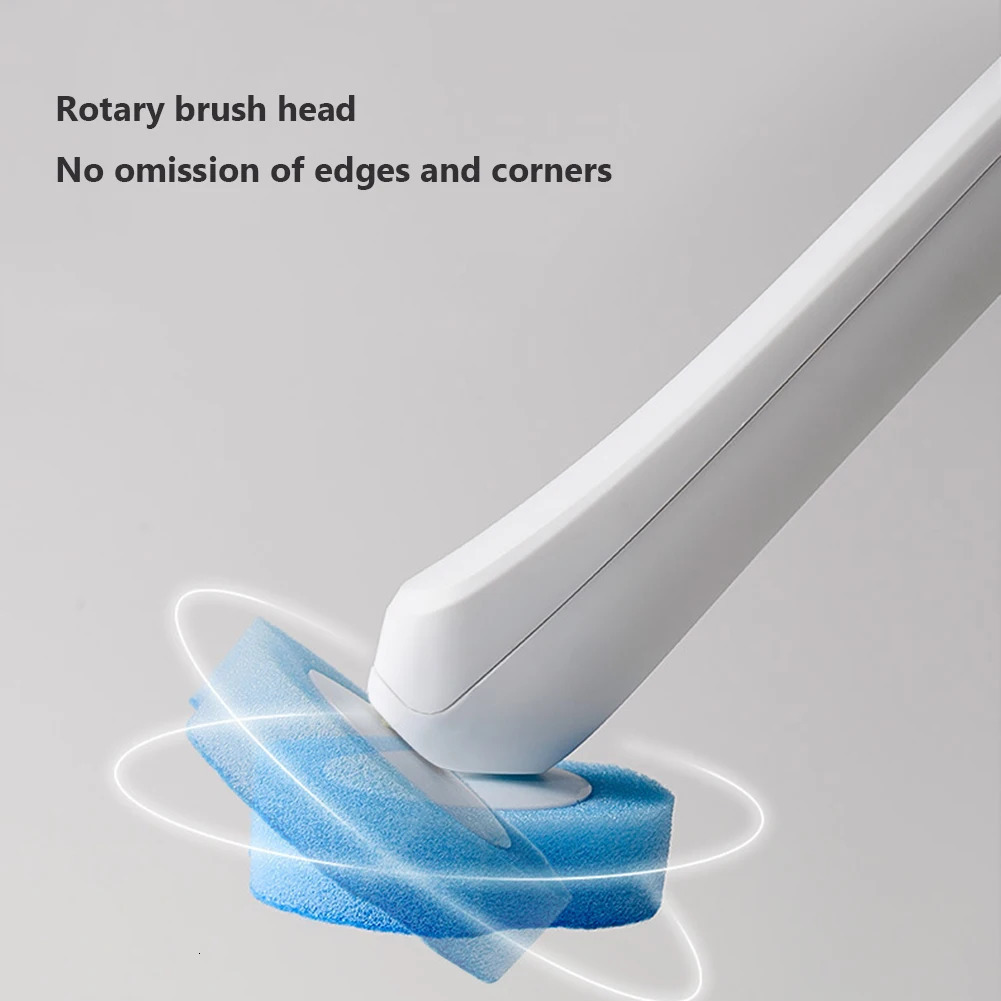 848PCS Disposable Replacement Head Toilet Brush Kit With Long Handle Auto Lid Opening Bowl Cleaner Pad Kits 250311