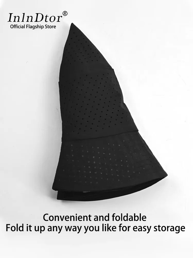 InlnDtor Big head girth spring and summer Fisherman hat Quick Dry UV protection basin Breathable mesh sun visor 250304