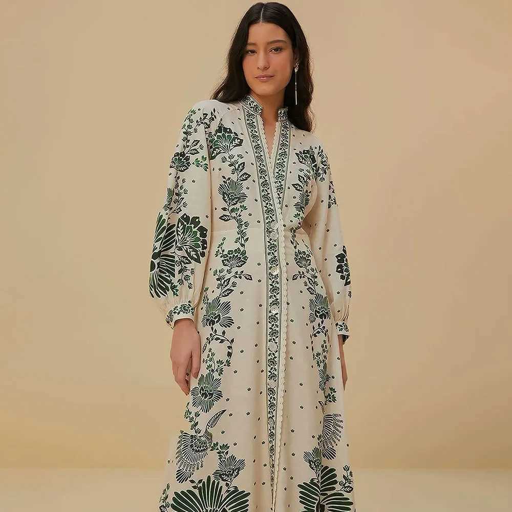 Urban Sexy Dresses 2025 Summer New Womens Clothing Casual and Elegant Design with European and American Style Printing Sleeping Dr Y240312NWDK