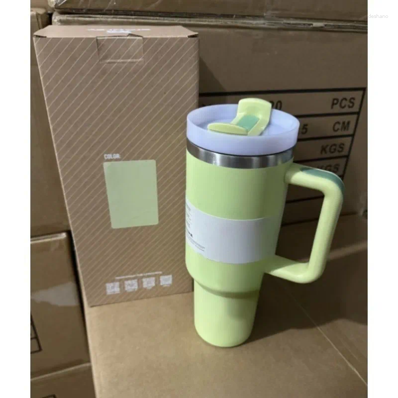 Water Bottles 40oz On-the-Go Insulated Coffee Mug With Handle Stainless Steel Travel That Lasts 34 Hours Chilled Andkept Warm For 10