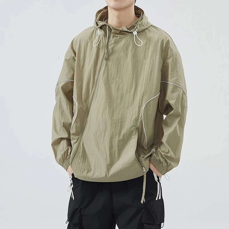 Ueteey Sunscreen Jacket Mens Hiking Thin Camping Ice Skin Fishing Ultra Light Fast Drying Windproof Outdoor 250313