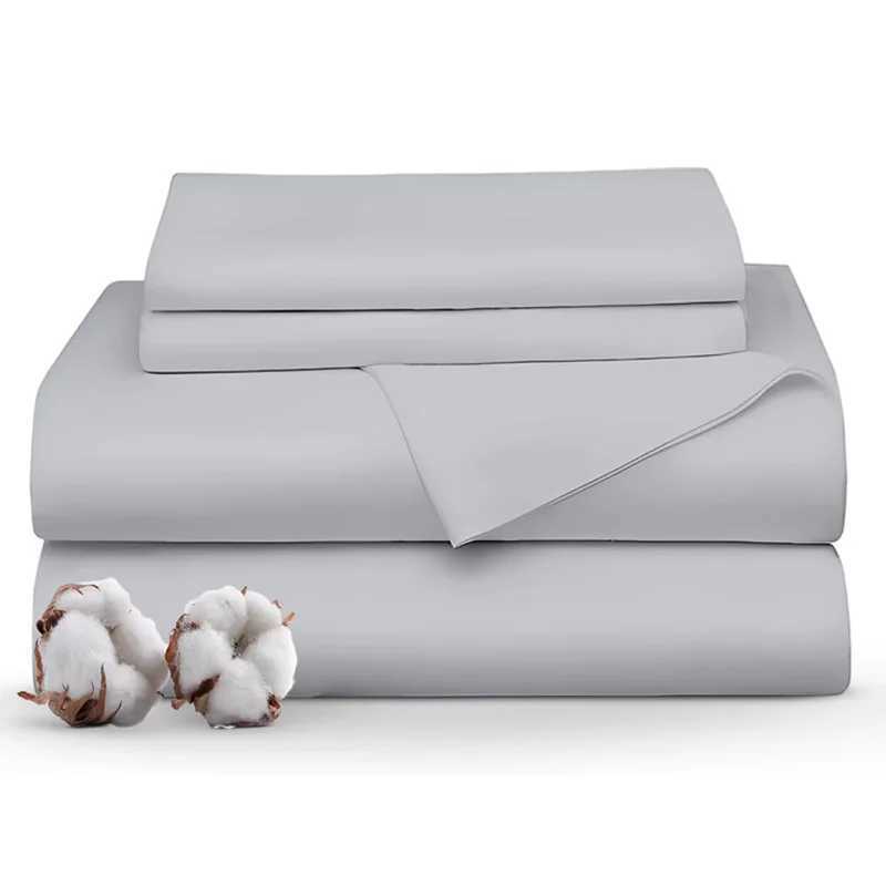 Soft 100% Egyptian cotton bed sheet set 1000 thread count 4/6 pieces bedding luxurious silk set and flat bedding Y250313