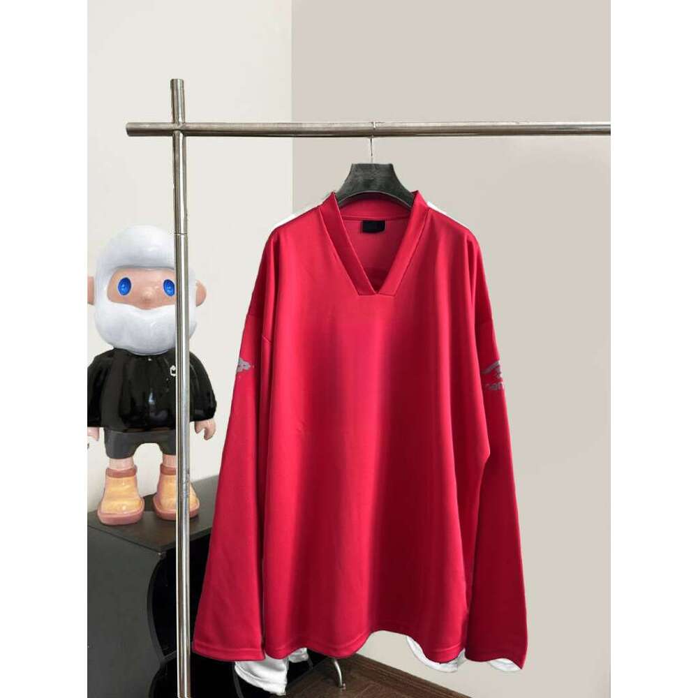 3M Reflective Pattern Pure Cotton Long Sleeved Men's And Women's Version Loose T-Shirt