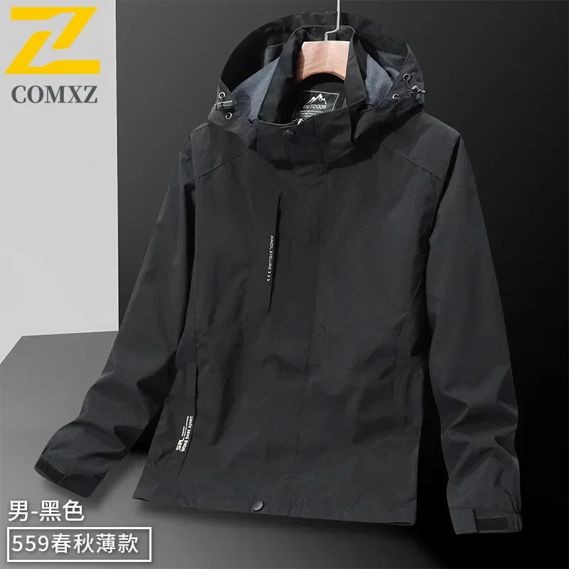 Mens Windproof Cover Cargo Jacket Spring and Autumn Extra Large 7XL Casual Street Clothing Waterproof Coats Gothic Hip Hop 250313
