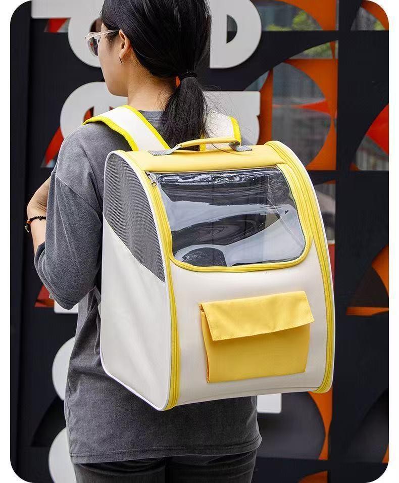 Pet backpack Cat outing shoulder Backpack foldable portable breathable space capsule Dog carrying large capacity