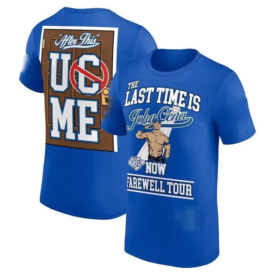 Men's Cotton Tshirt John Cena Farewell Tour Summer Short Sleeved Women's T-Shirt Clothing Top Men Clothing Tshirts