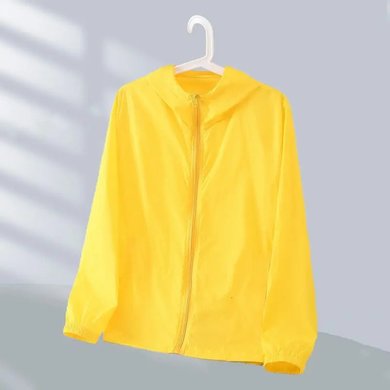 Ice Shreds Breathable Comfort Skin Friendly Cool Solid Color Windproof Outdoors Anti Scratch Mens Sunscreen Jacket Summer 250313