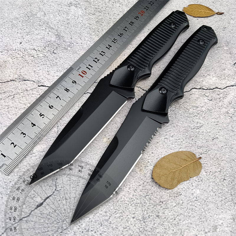 140BK Nimravus Military Fixed Blade Tactical - Serrated/Plain Edge Aluminum Handle Outdoor Hunting Combat Survival Knife 3300 15018 15080 15002