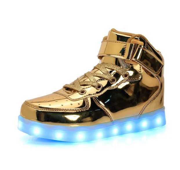 LED light shoes luminous sports shoes suitable for children and adults mens and womens tennis suitable for children boys girls luminous sliding boots 