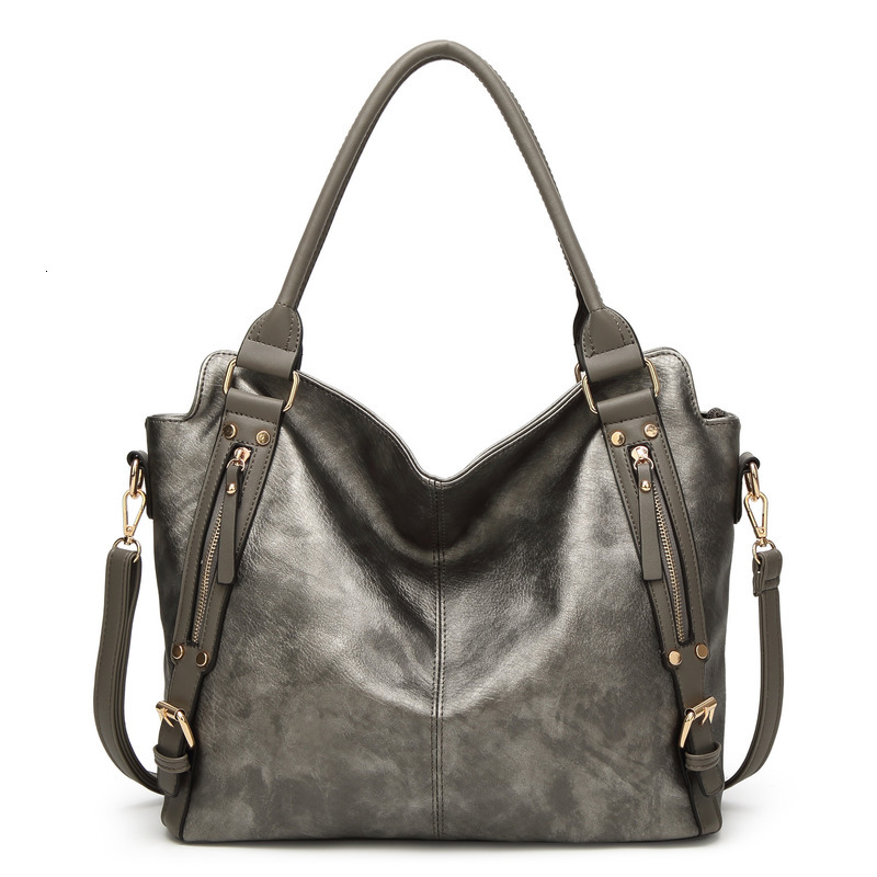 Summer New Fashionable Style Handheld Large Capacity Shoulder Soft Leather Diagonal Cross Bag