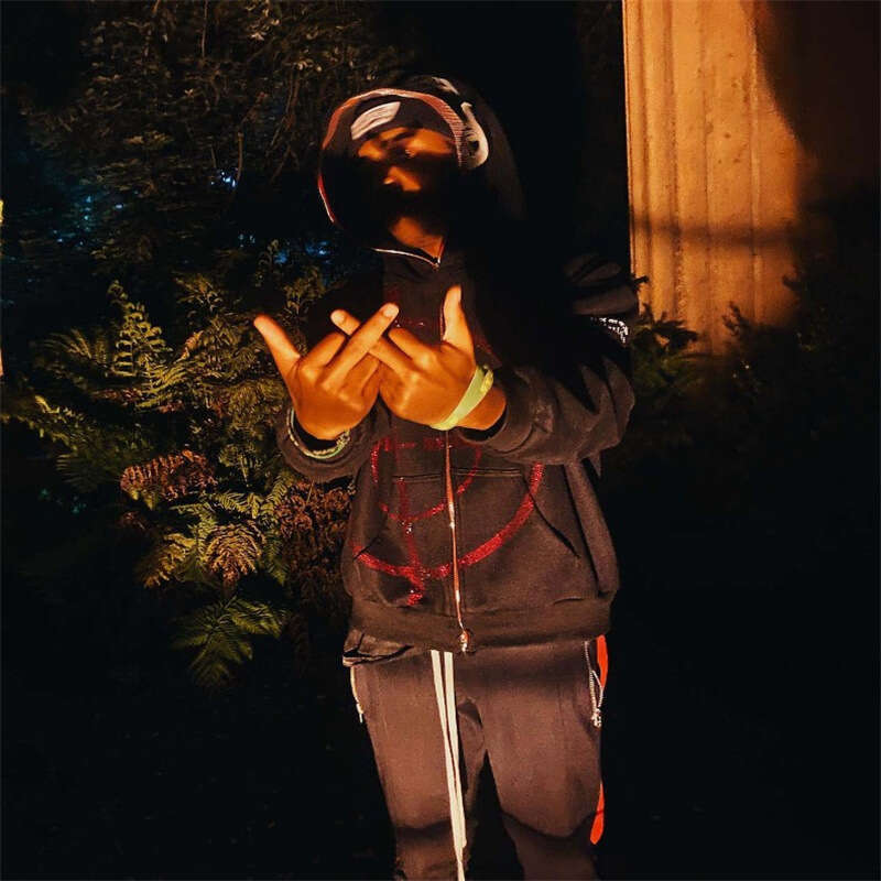 Street style personalized hot stamping metal zipper cardigan for both men and women, couple hoodie jacket