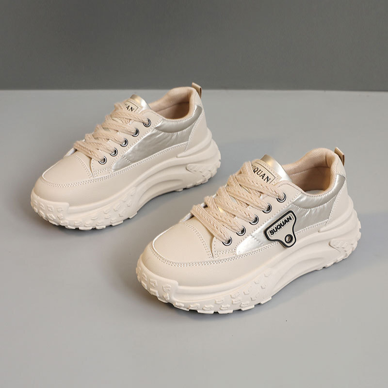 New Women s White Shoes 2025 Color Blocking Trend Designer Original Board Shoes Height Increasing Fashion Trend Outdoor Sports Shoes Jogging Shoes Ten