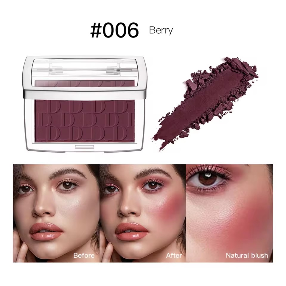 Blush Matte Natural Cheek Tint Brighten Face Waterproof Face Contouring Cosmetics Blush Powder Soft Female Makeup For Cheeks