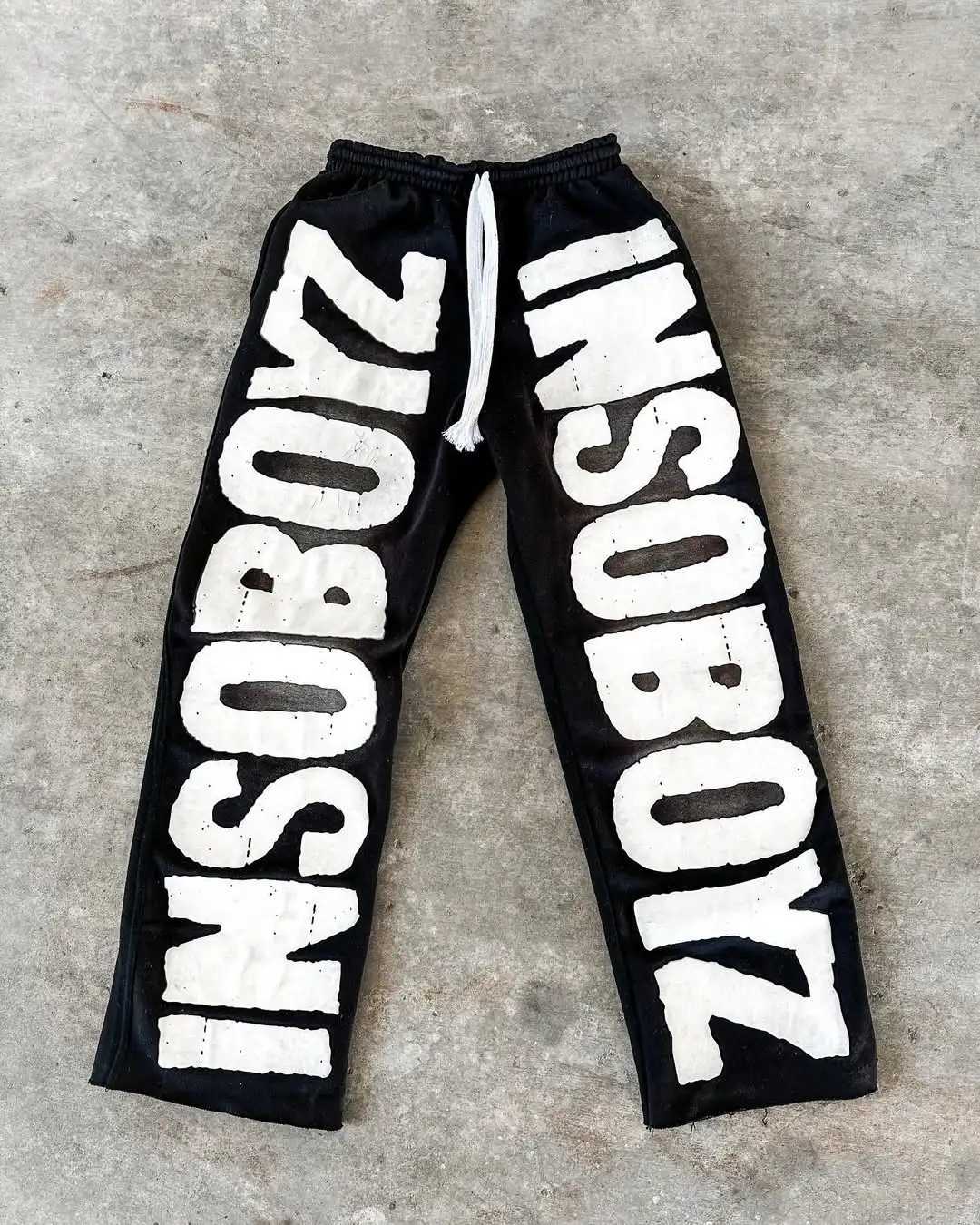 American Fashion New Street Retro Letter Patch Baggy Jogging Pants Men And Women Y2K Harajuku Hip Hop Casual Wide legs Trousers X250625