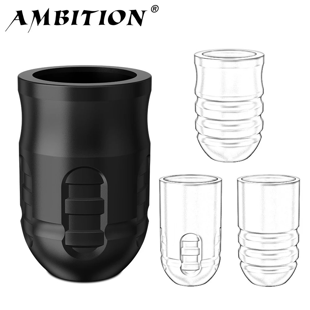 Ambition P1 Disposable Tattoo Grips for Mars-u Seher Paco Adjustable Tattoo Machine Pen Professional Rubber Handle Supply Artist 250306