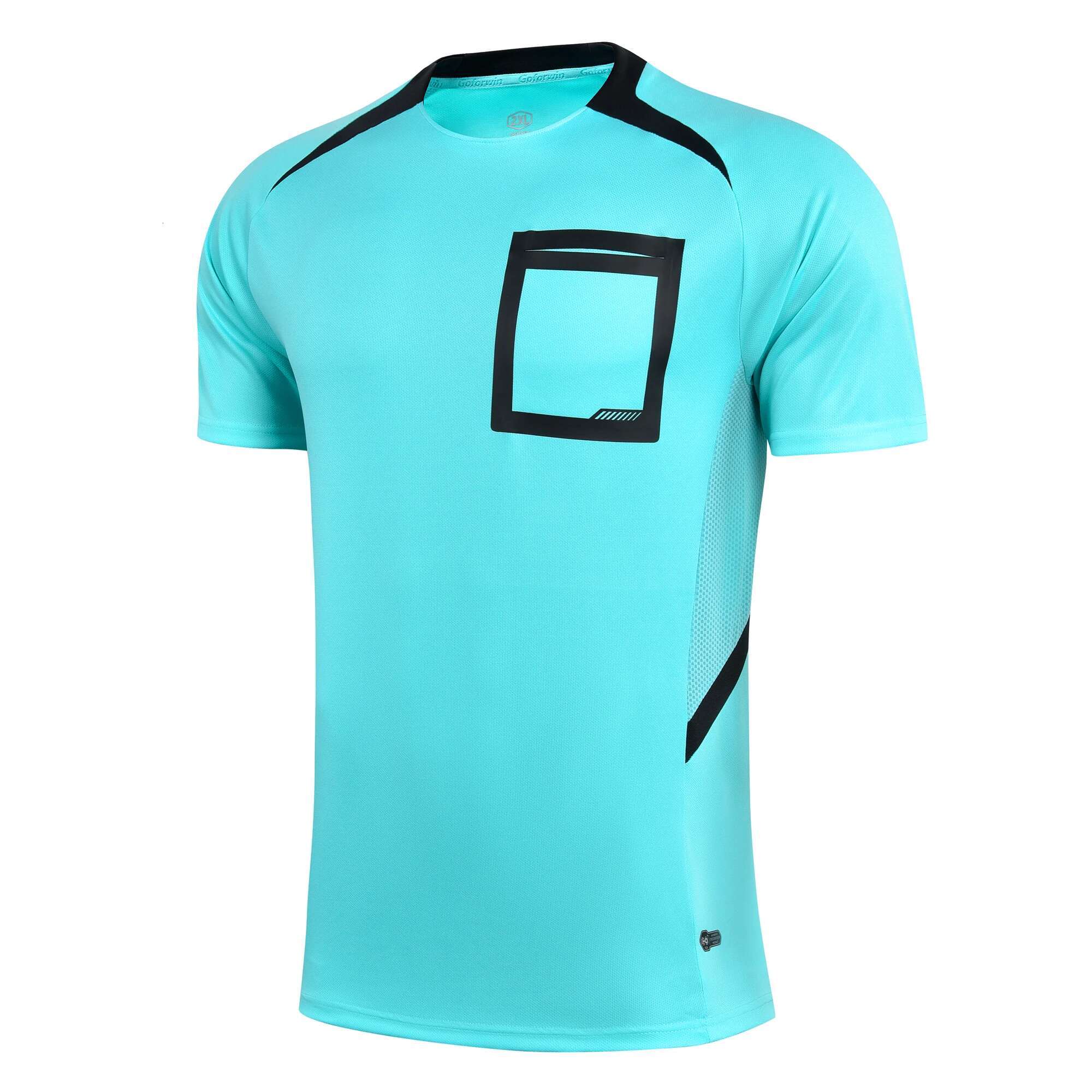 Men Professional Uniforms Rugby Soccer Football Referee Jerseys Pockets Judge Short Sleeve Shirts Breathable Quick Dry