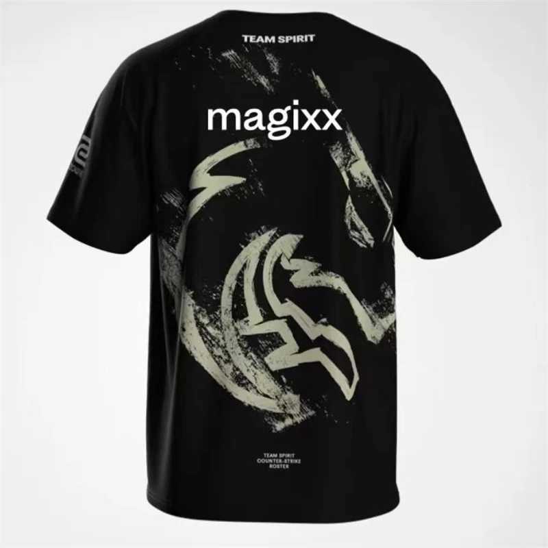 2025 CS2 Shanghai Major Team Spirit T Shirt For Men Clothes Top One Player Donk T Uniform ESports Contest Fans T-Shirt X250313