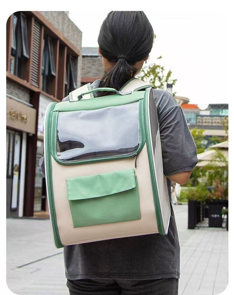Pet backpack Cat outing shoulder Backpack foldable portable breathable space capsule Dog carrying large capacity