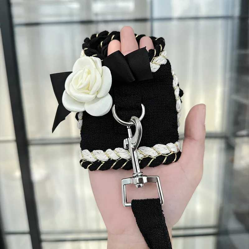 Luxury Designer Dog Harness and Leash Set for Small Dogs Padded Puppy Walking Vest Harness for Chihuahua Yorkie Pet SuppliesT250312